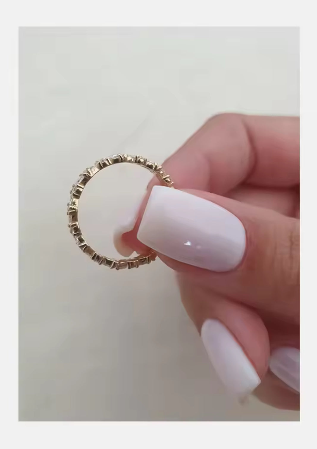 Eternity band combination marquise cut