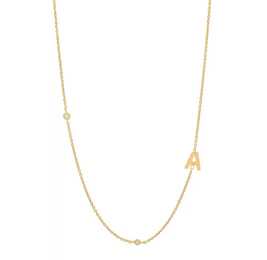 Custom letter necklace