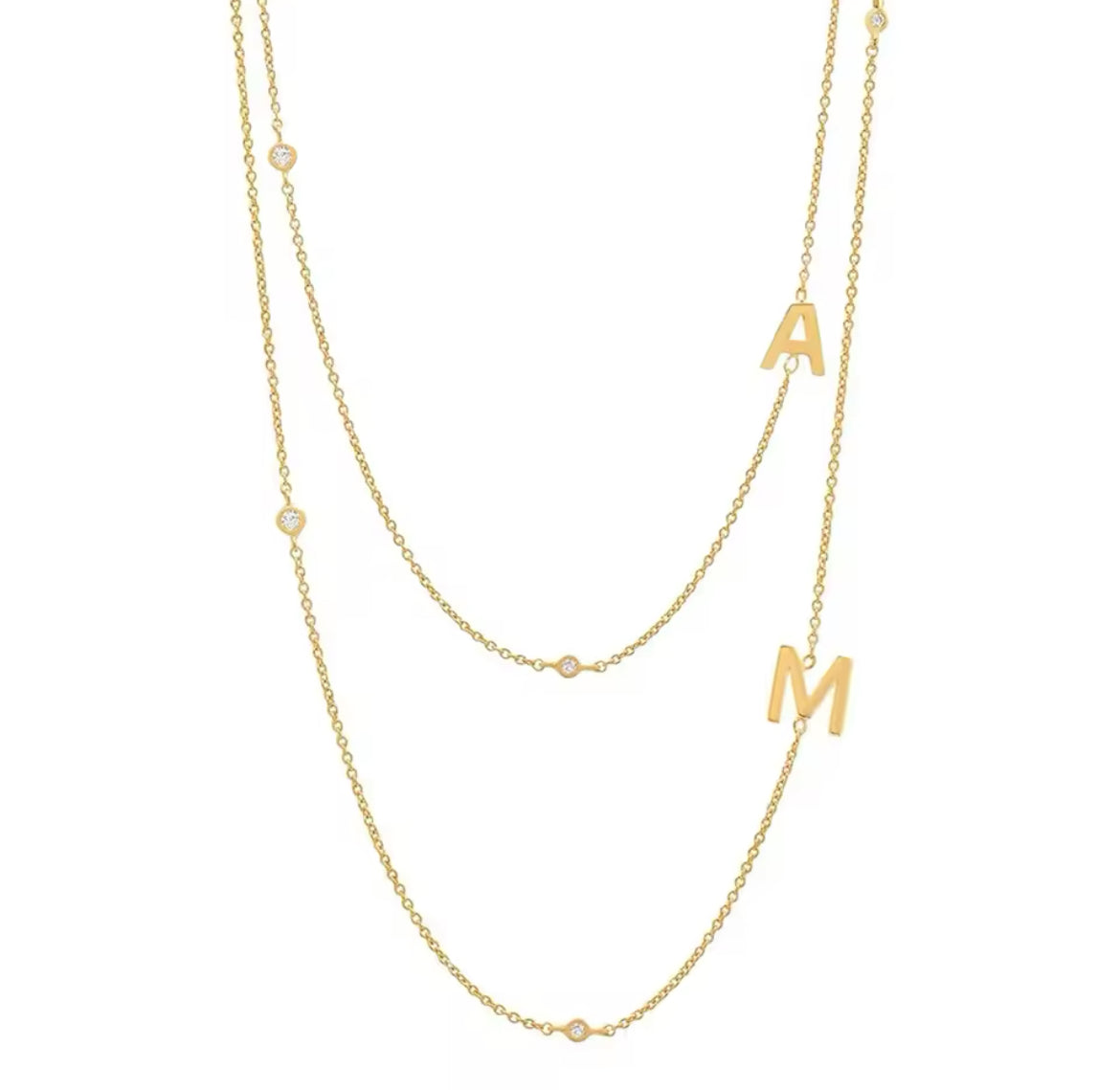 Custom letter necklace