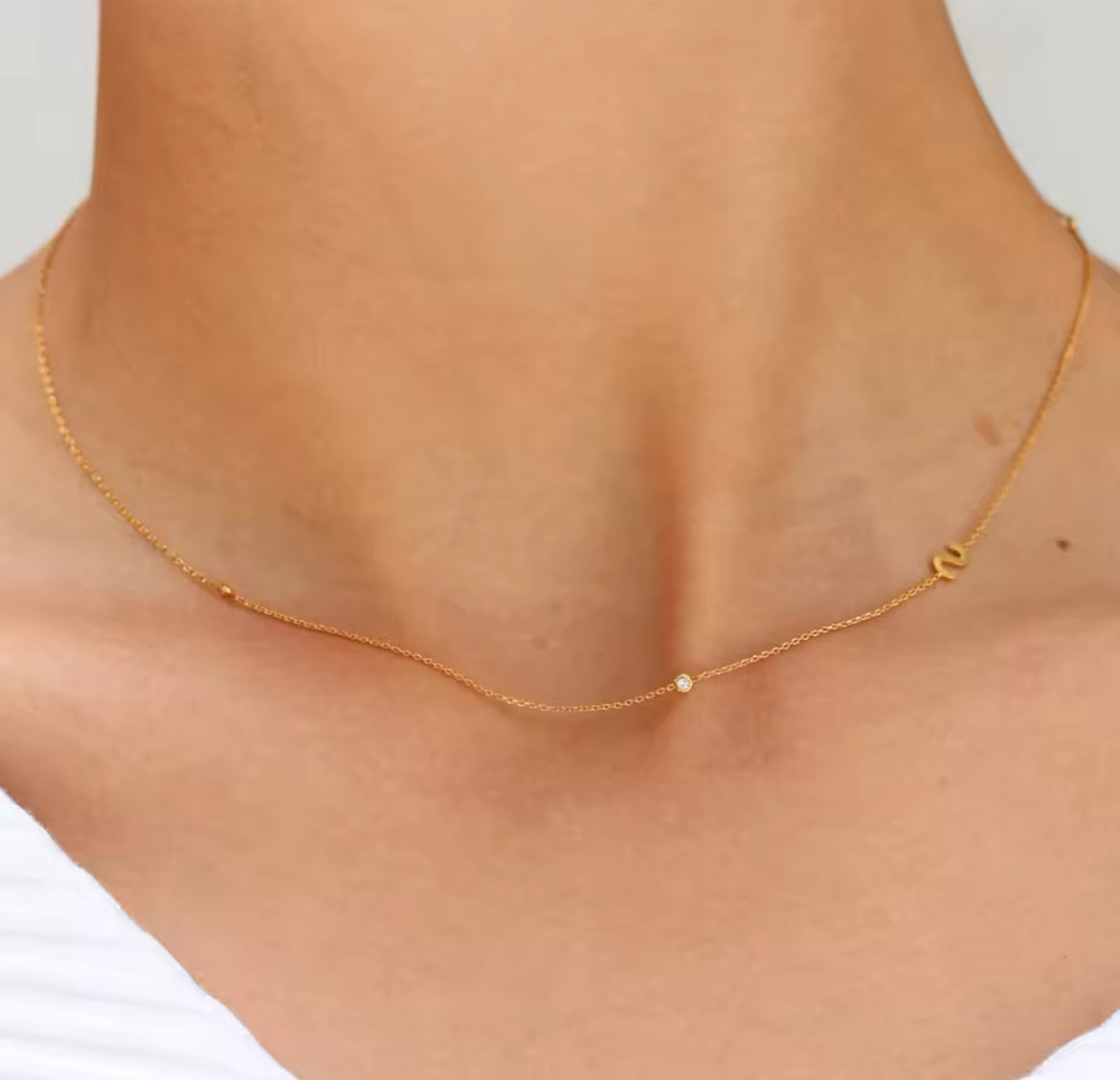 Custom letter necklace