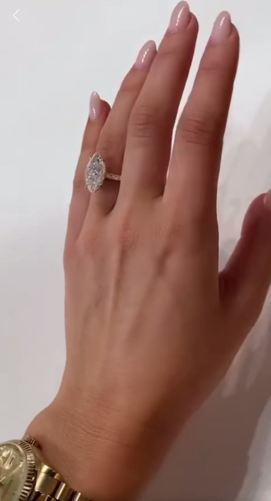 7 carat Marquise Moissanite Ring