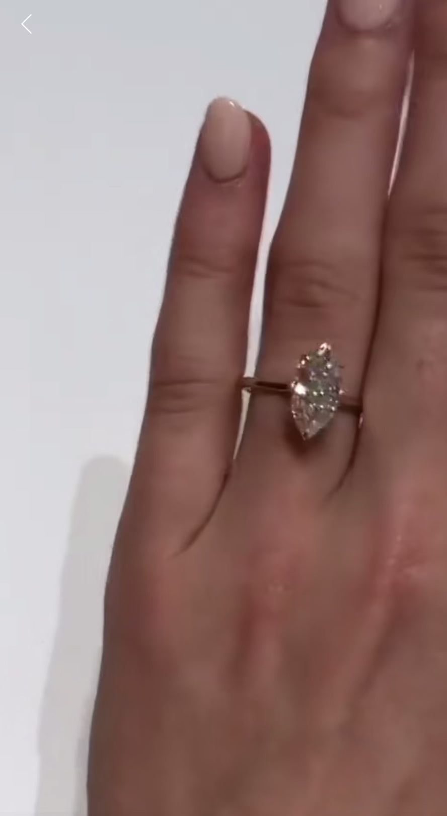 2 carat marquise moissanite ring