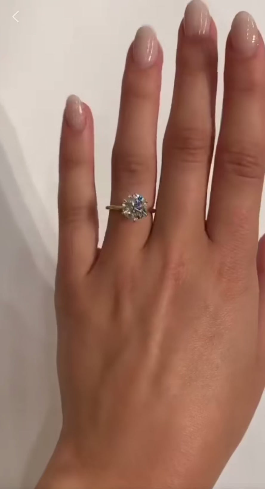 2.5 Carat Round Solitaire Moissanite Ring