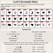 Custom name ring