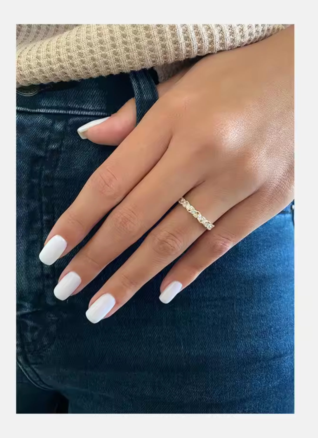 Eternity band combination marquise cut