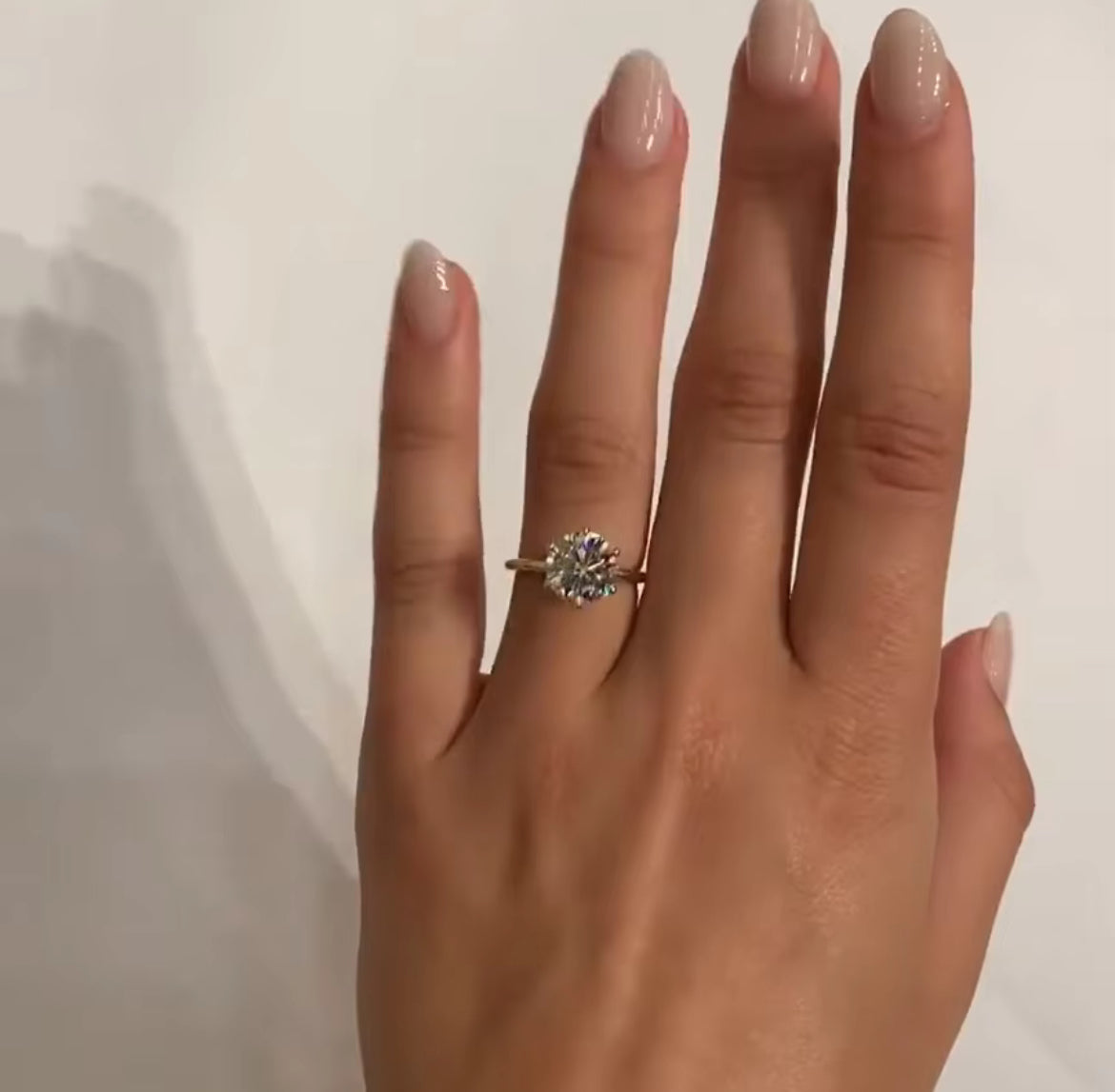 2.5 Carat Round Solitaire Moissanite Ring