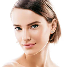 Clover moissanite earrings