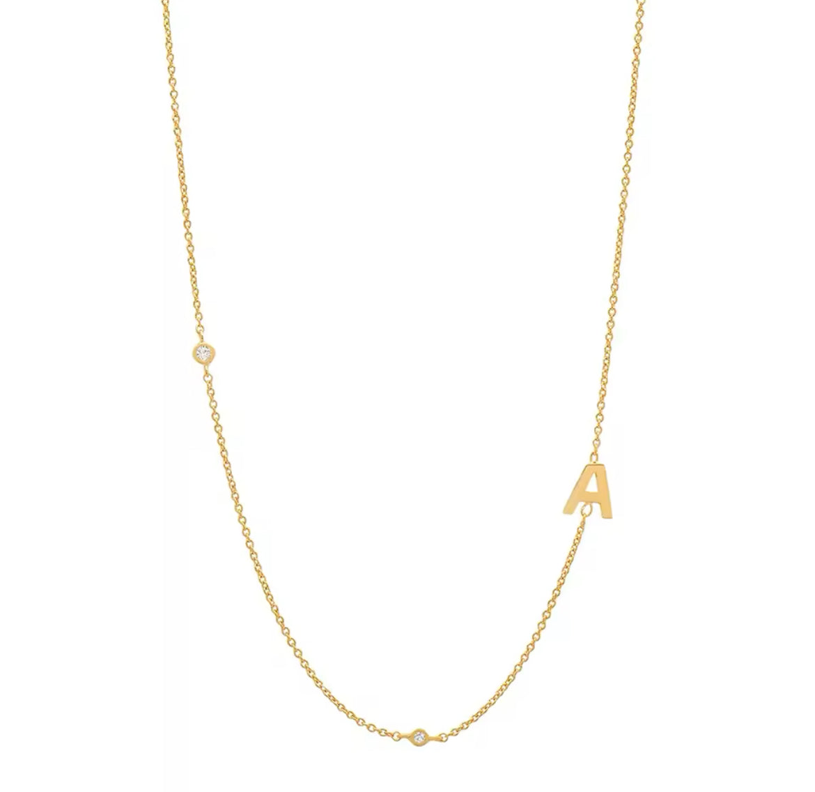 Custom letter necklace