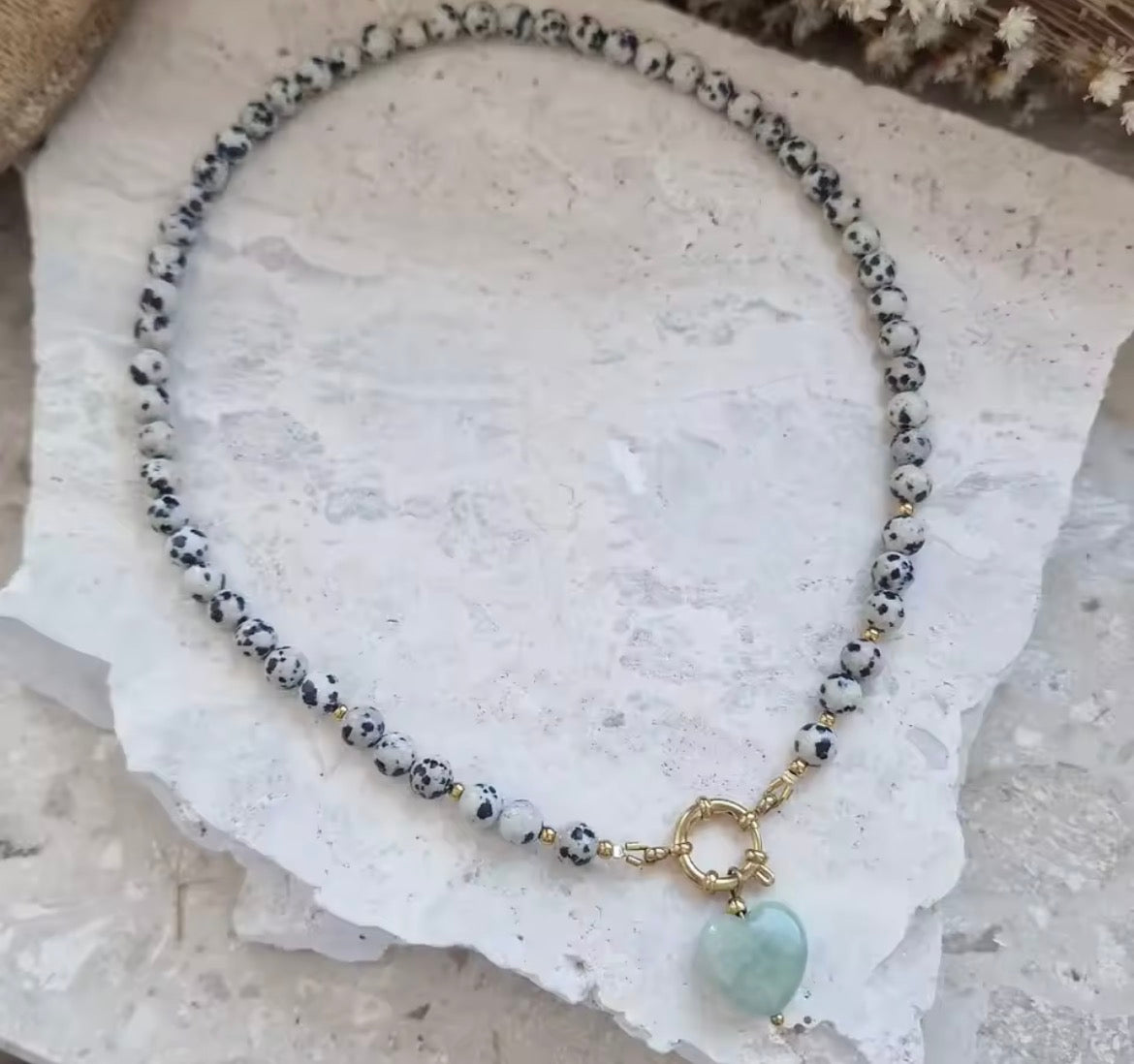 Dalmatian Jasper necklace