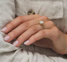 2 Carat round solitaire Moissanite Ring