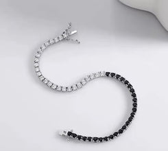 Green 3mm Moissanite tennis bracelet