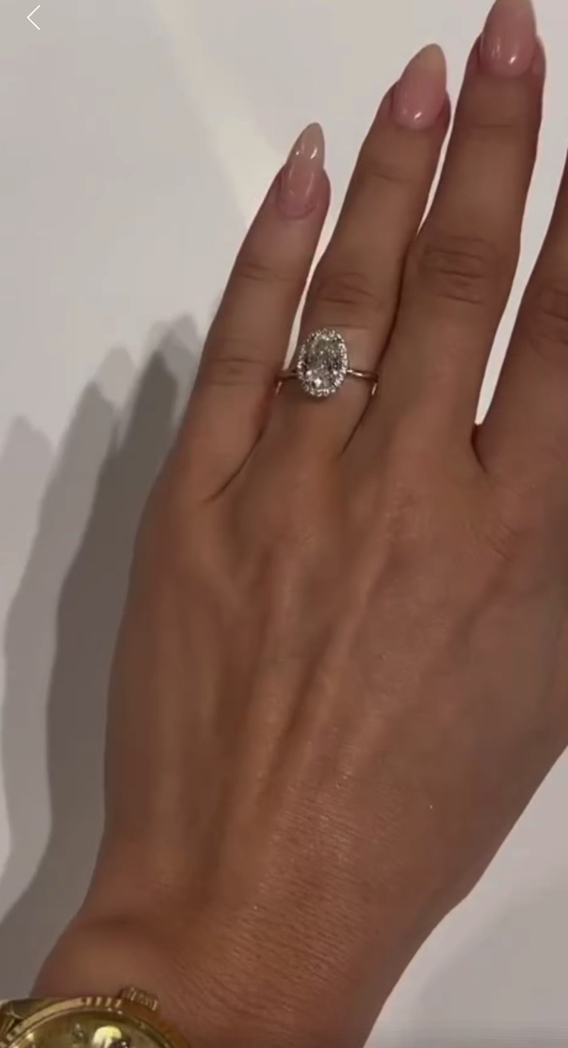 1.85ct Oval Moissanite Ring