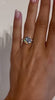4 Carat round solitaire Moissanite Ring