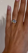 4 Carat round solitaire Moissanite Ring